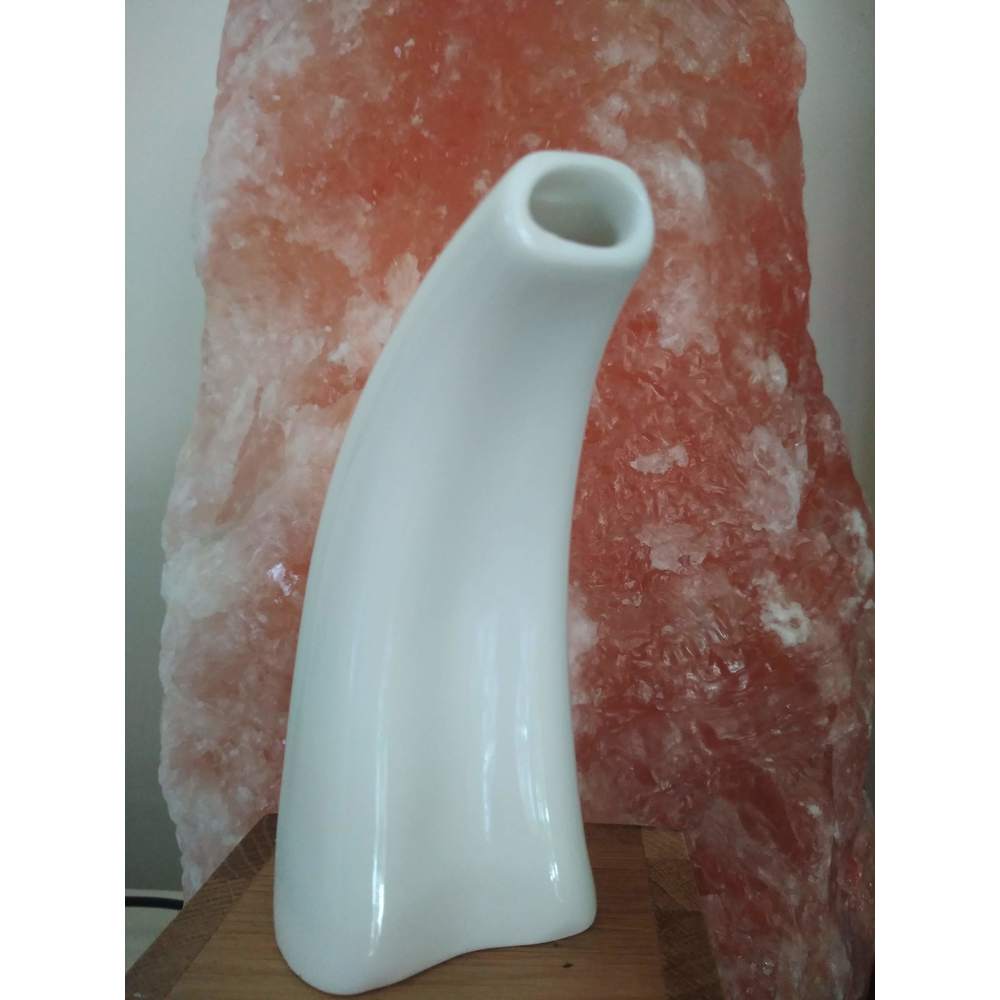 TuzOxy Saltpipe Himalayan Salt Inhaler Porcelain Food grade Himalayan Pink Salt included