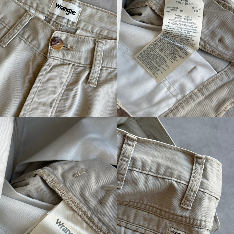 (W29) Wrangler Vintage Kargo Bej Şort