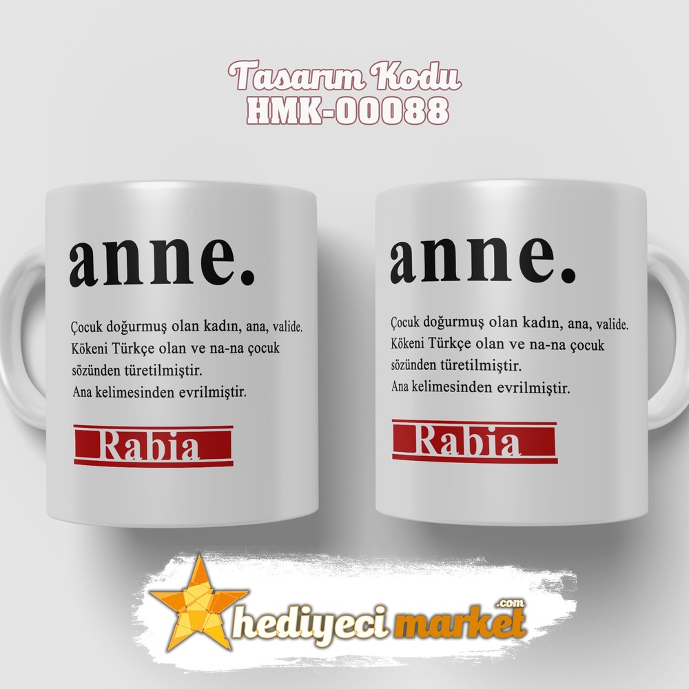 Anneler Gününe Özel Beyaz Kupa Bardak - HMK-00088-HM-01-00252-01