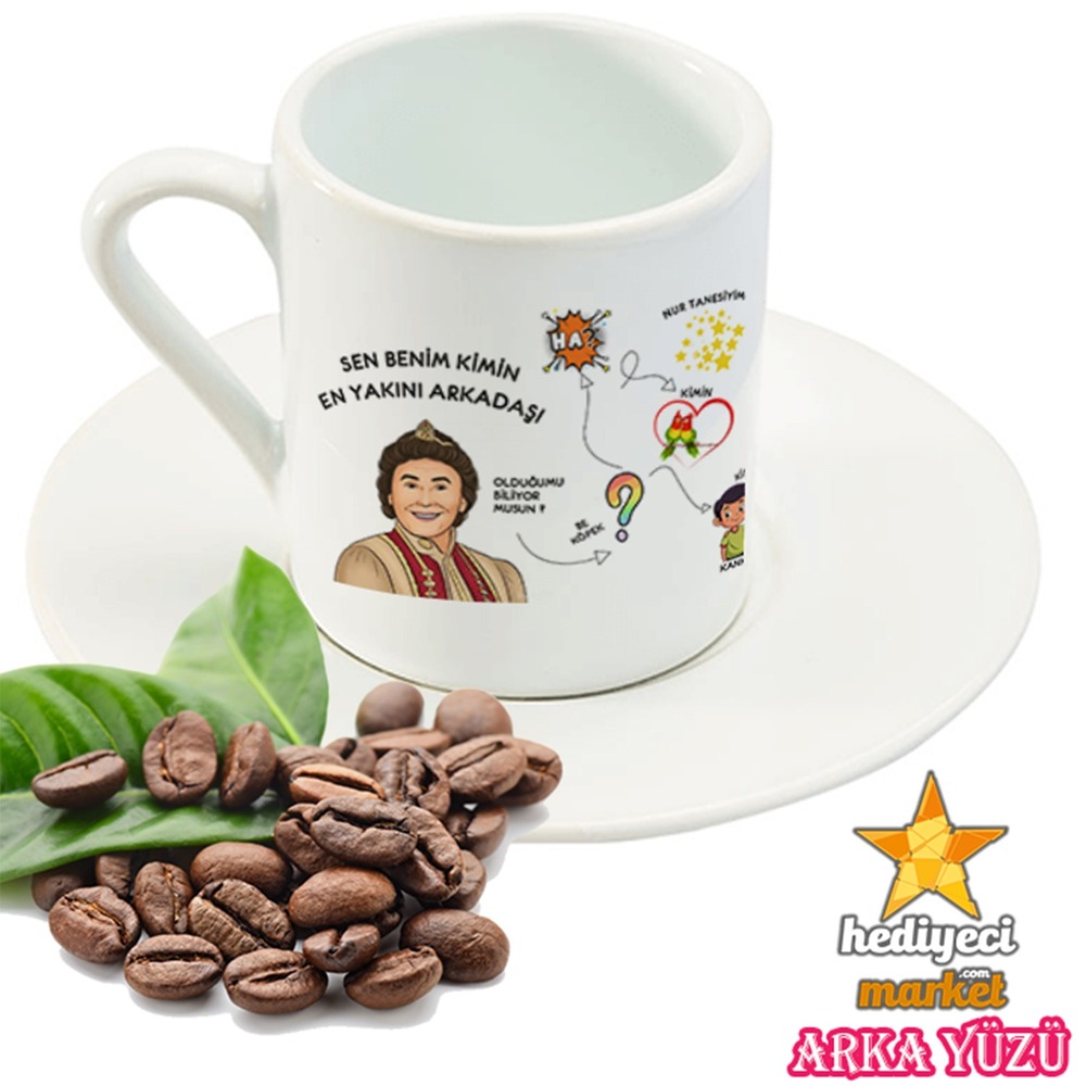 Prens Yerli Tekli Türk Kahvesi Fincanı - Kırık Beyaz - HMK-00117-02 || HM-01-00365-02