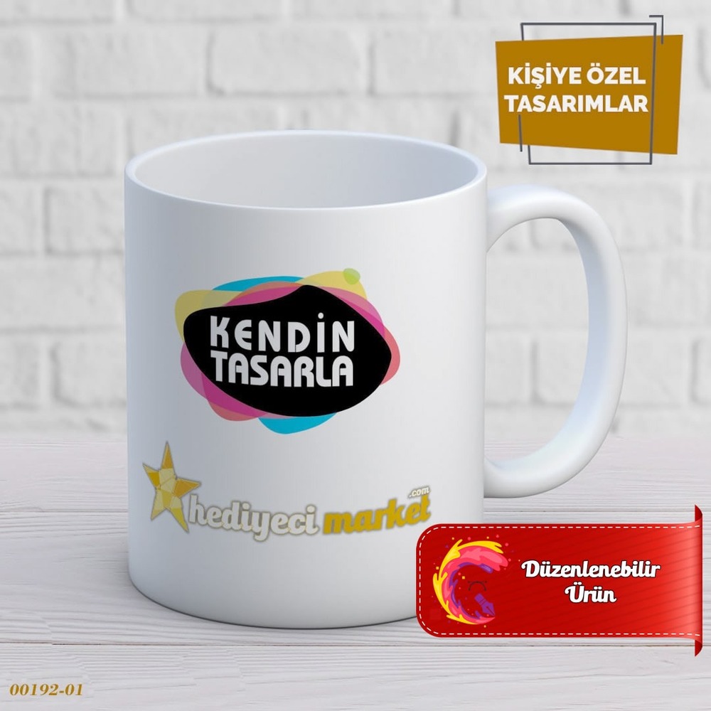Kişiye Özel Beyaz Kupa Bardak - 00192-01 || HM-01-00002-01