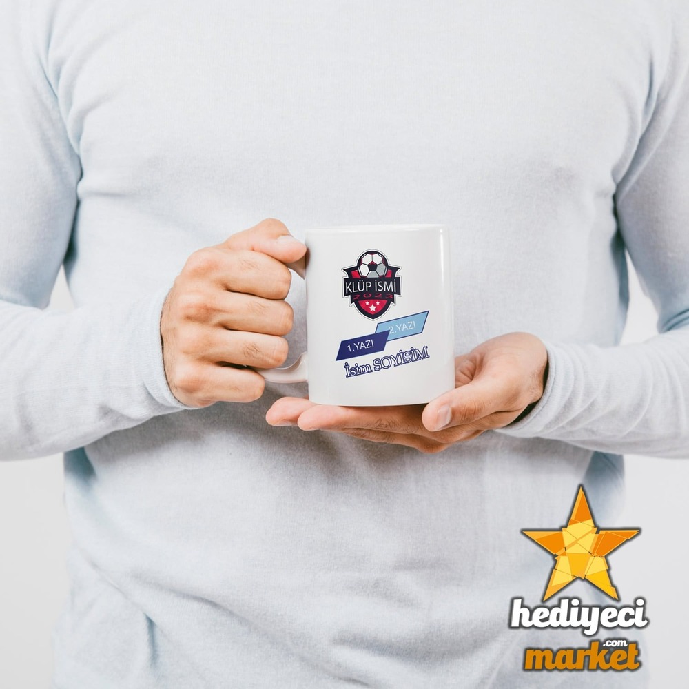 Taraftarlara Özel Tasarlanabilir Beyaz Kupa Bardak - HMK-00002 - HM-01-00040-01