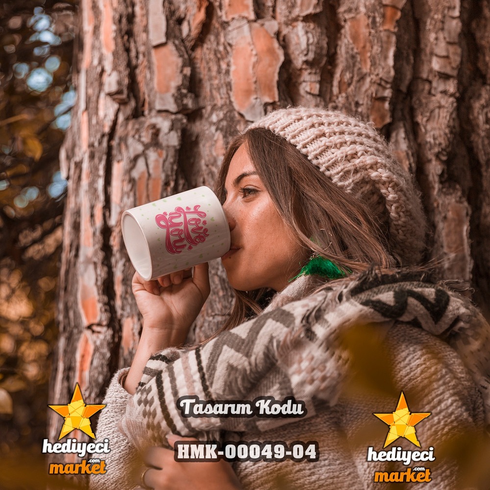 Kişiye Özel Sevgililer Günü Temalı Beyaz Kupa Bardak - HMK-00049-04 - HM-01-00146-04