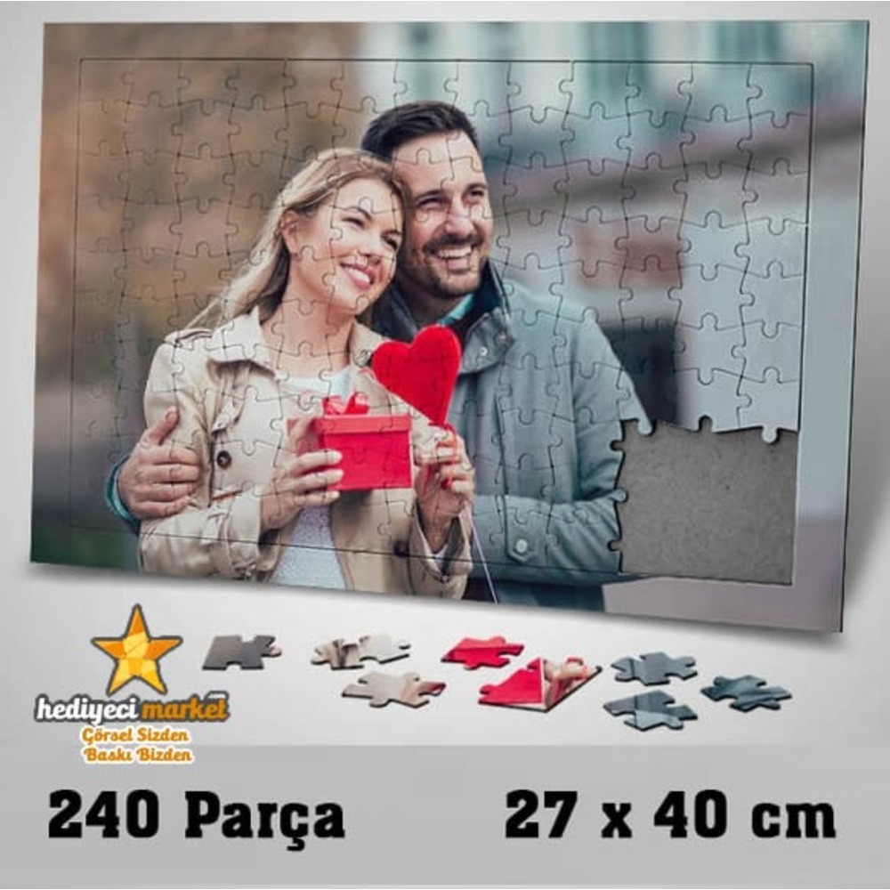 Kişiye Özel Tasarlanabilir 240 Parça A3 Puzzle - HM-04-00058-01