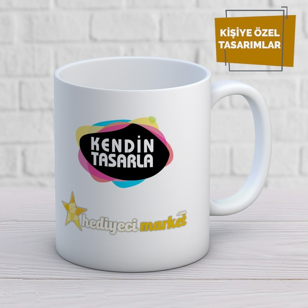 Kişiye Özel Beyaz Kupa Bardak - 00192-04 - HM-01-00013-01