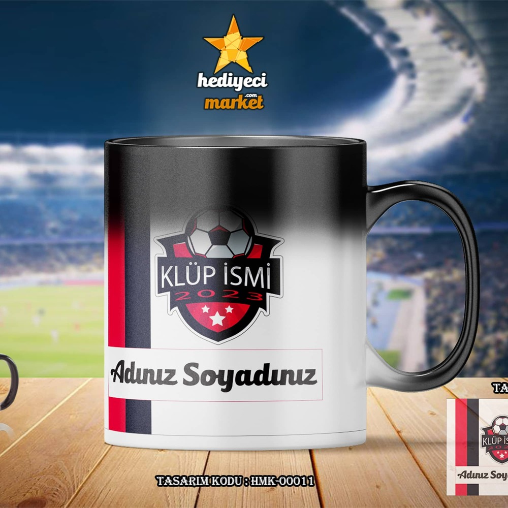 Taraftarlara Özel Tasarlanabilir Sihirli Kupa Bardak - HMK-00011 - HM-01-00060-01