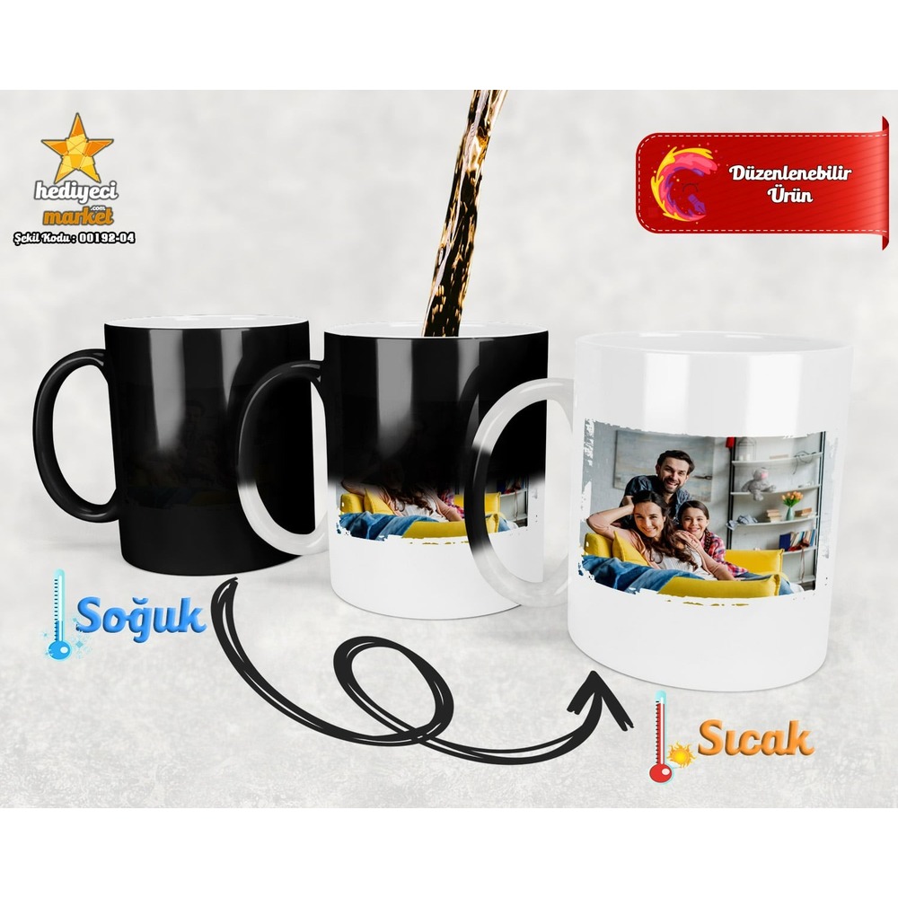 Kişiye Özel Sihirli Kupa Bardak - 00192-04 - HM-01-00026-01