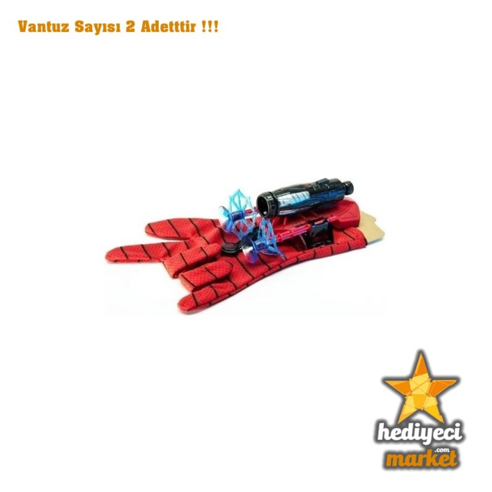 SUPER HERO Örümcek Adam Ağ Fırlatan Vakumlu Ok Atan Eldiven || HM-05-00171-01