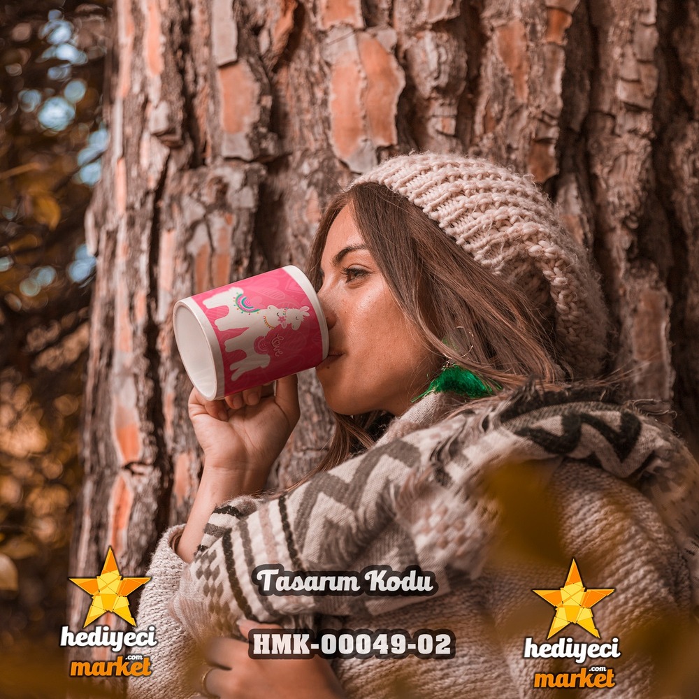 Kişiye Özel Sevgililer Günü Temalı Beyaz Kupa Bardak - HMK-00049-02 - HM-01-00146-02