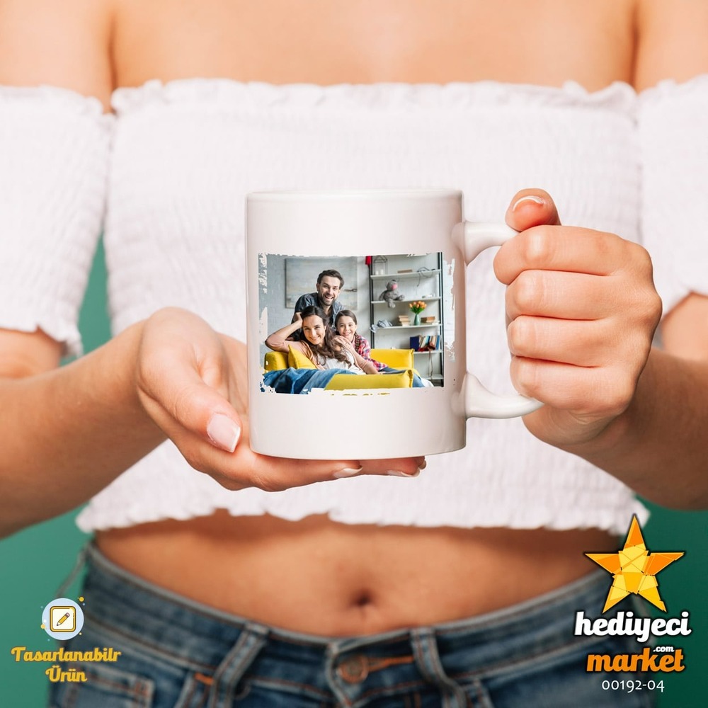 Kişiye Özel Beyaz Kupa Bardak - 00192-04 - HM-01-00013-01