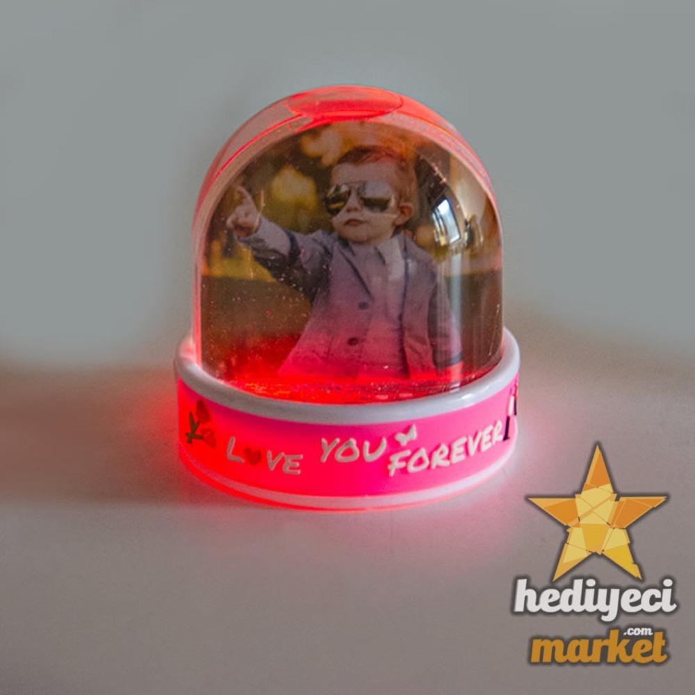 Müzikli Love Fotoğraflı Kar Küresi || HM-05-00169-04