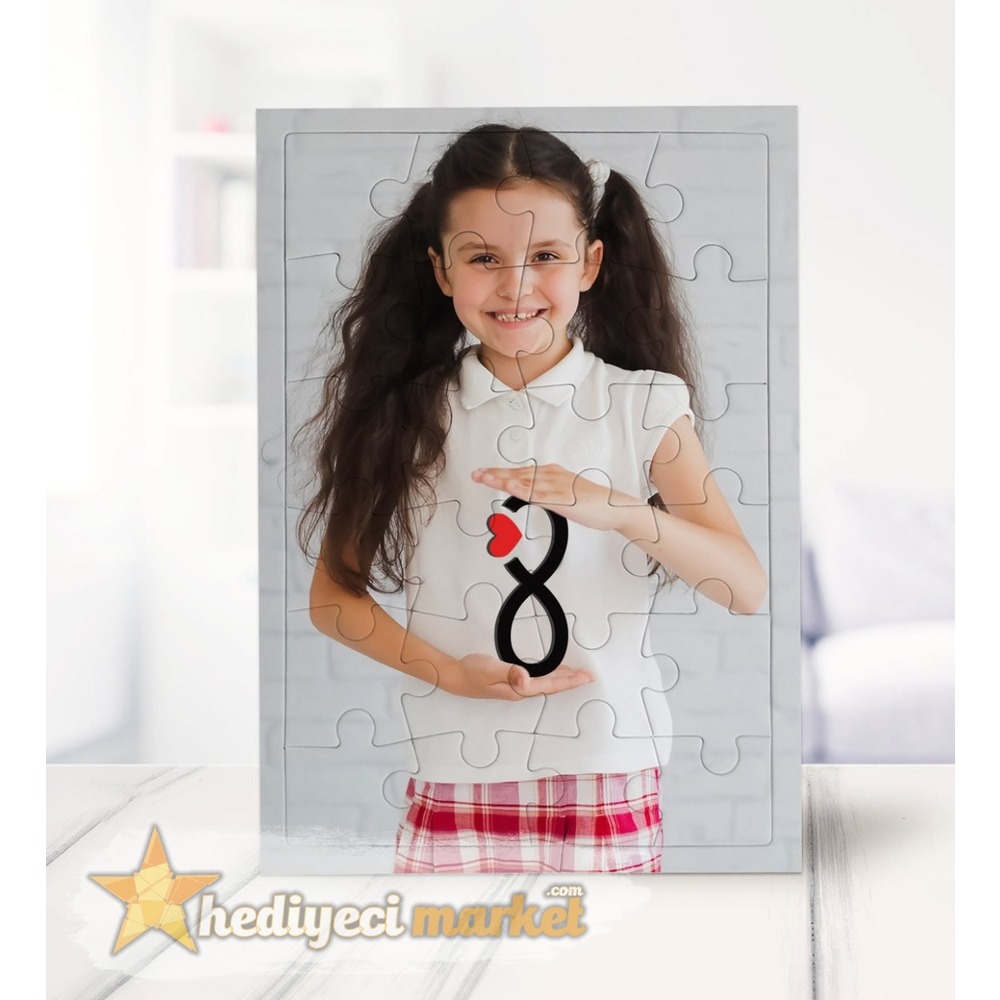Kişiye Özel Tasarlanabilir 24 Parça A5 Puzzle - HM-04-00053-01