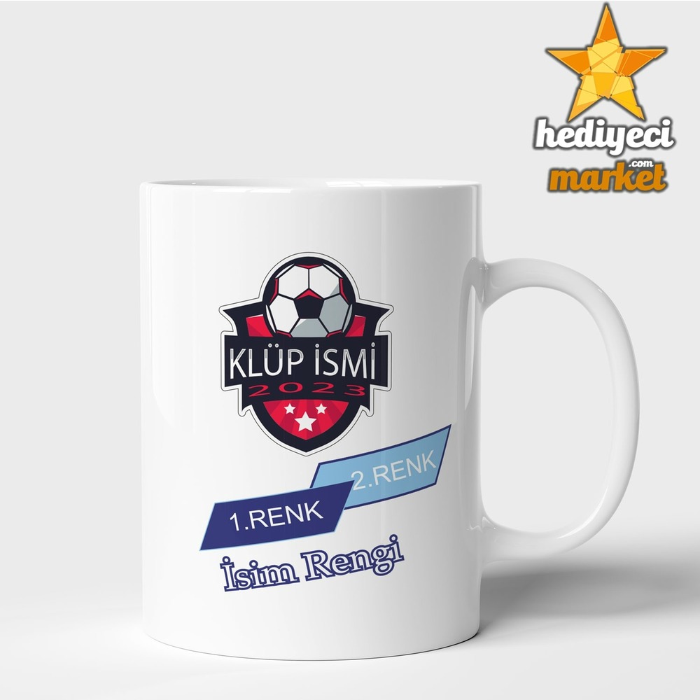 Taraftarlara Özel Tasarlanabilir Beyaz Kupa Bardak - HMK-00002 - HM-01-00040-01