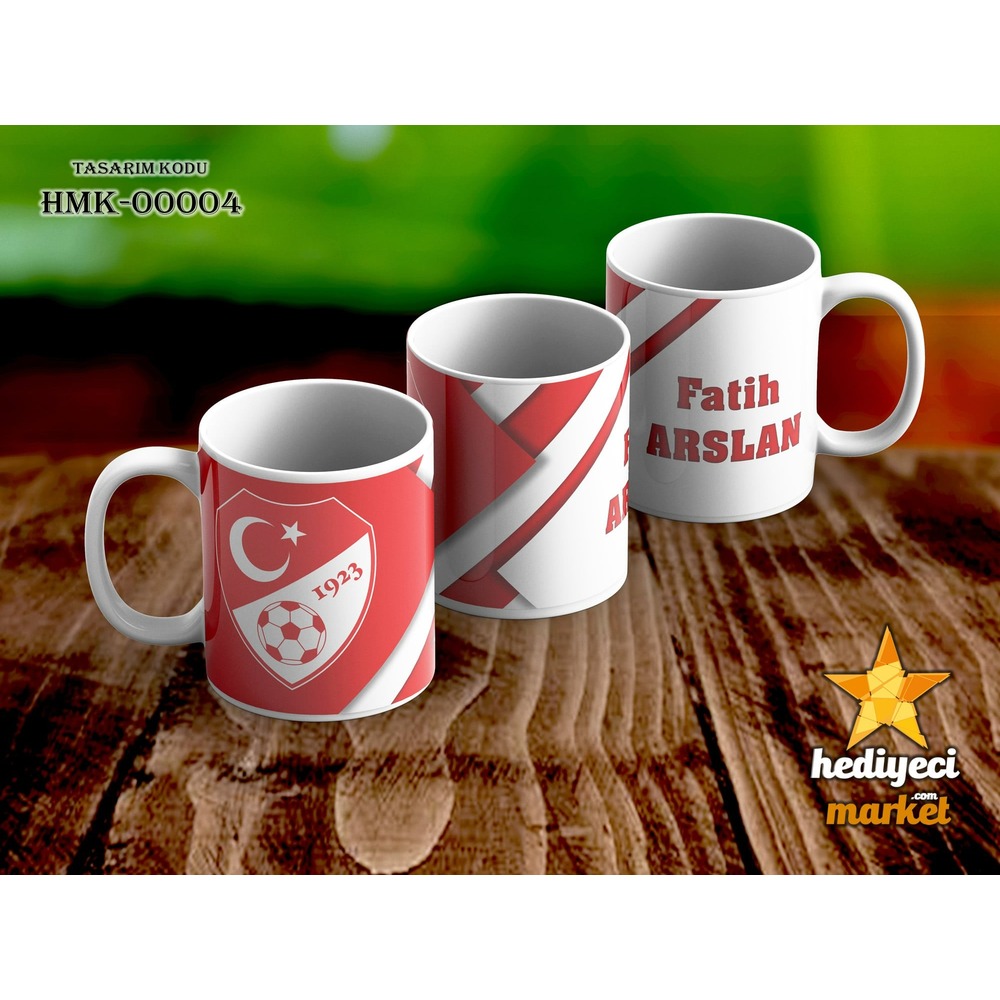 Taraftarlara Özel Tasarlanabilir Beyaz Kupa Bardak - HMK-00004 - HM-01-00044-01