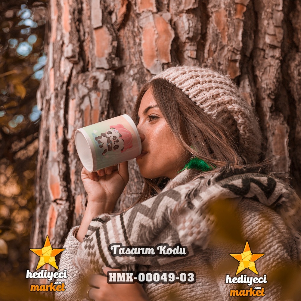 Kişiye Özel Sevgililer Günü Temalı Beyaz Kupa Bardak - HMK-00049-03 - HM-01-00146-03