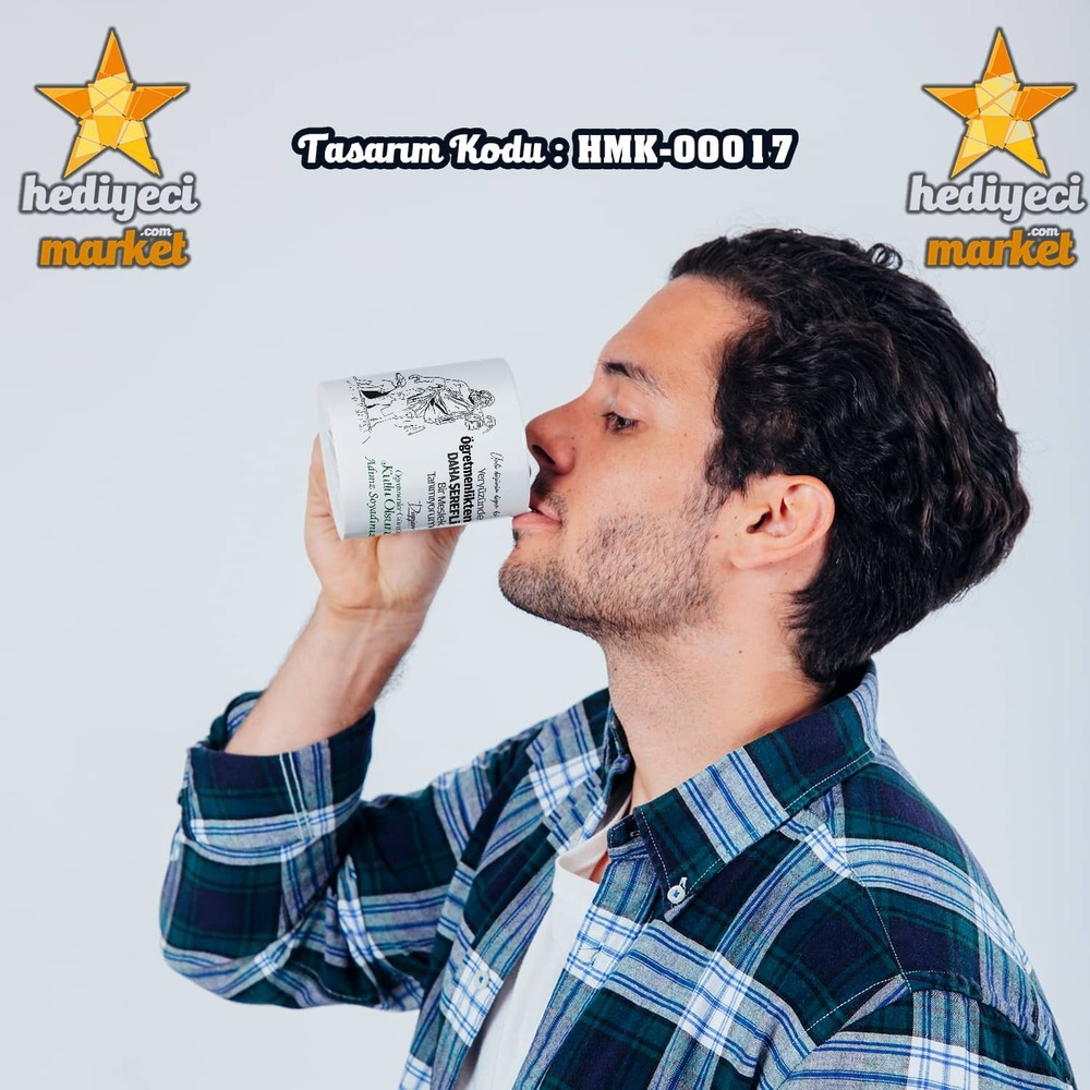 Öğretmenlere Özel Beyaz Kupa Bardak - HMK-00017 - HM-01-00067-01