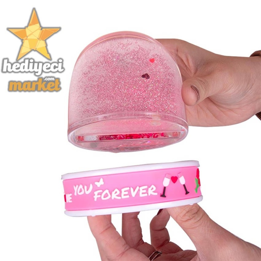 Müzikli Love Fotoğraflı Kar Küresi || HM-05-00169-04