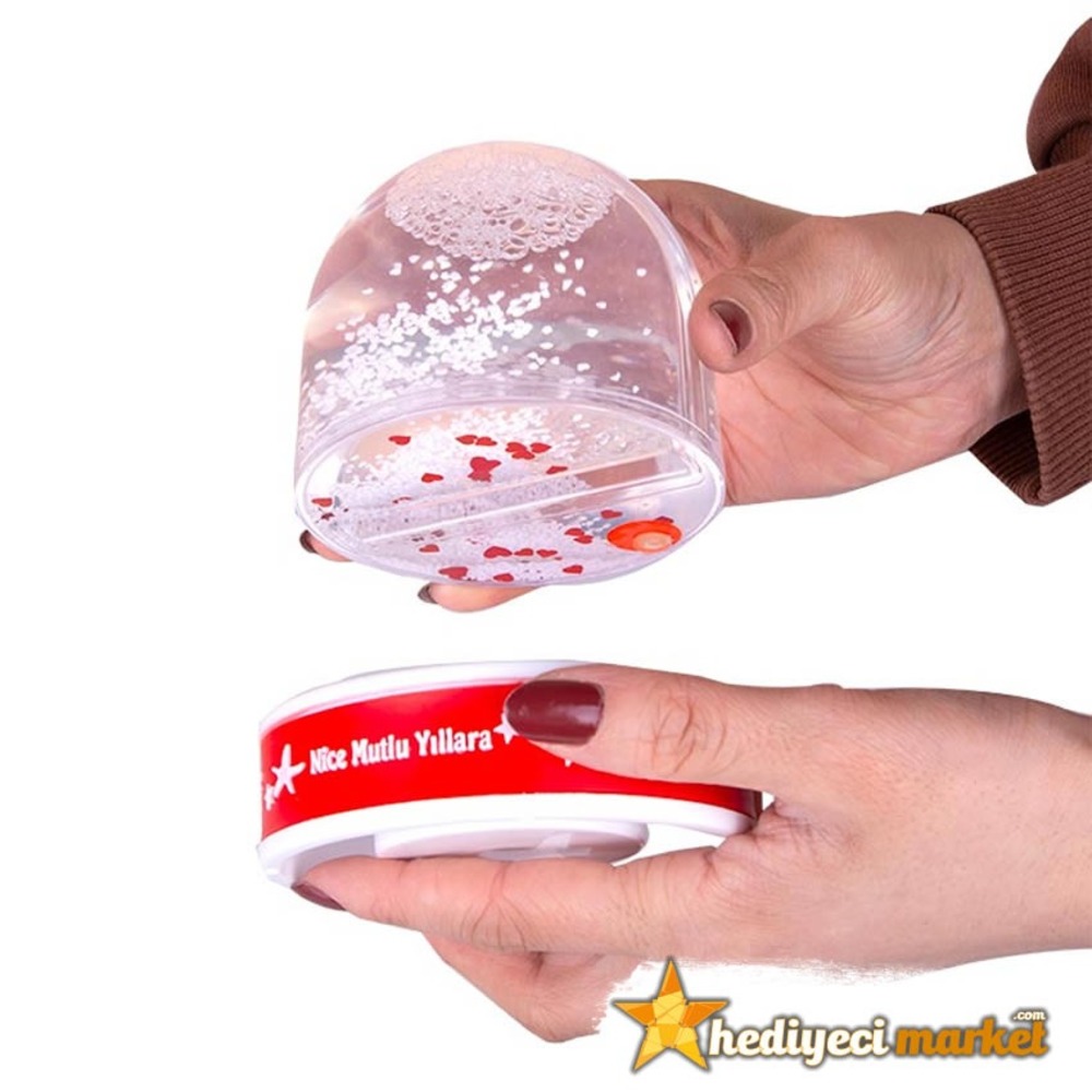Müzikli Nice Mutlu Yıllara Fotoğraflı Kar Küresi || HM-05-00169-05