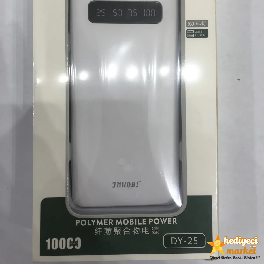 DY-25 10,000 mAh Taşınabilir Şarj Aleti Powebank 2xUsb Ledli || HM-06-00053-02
