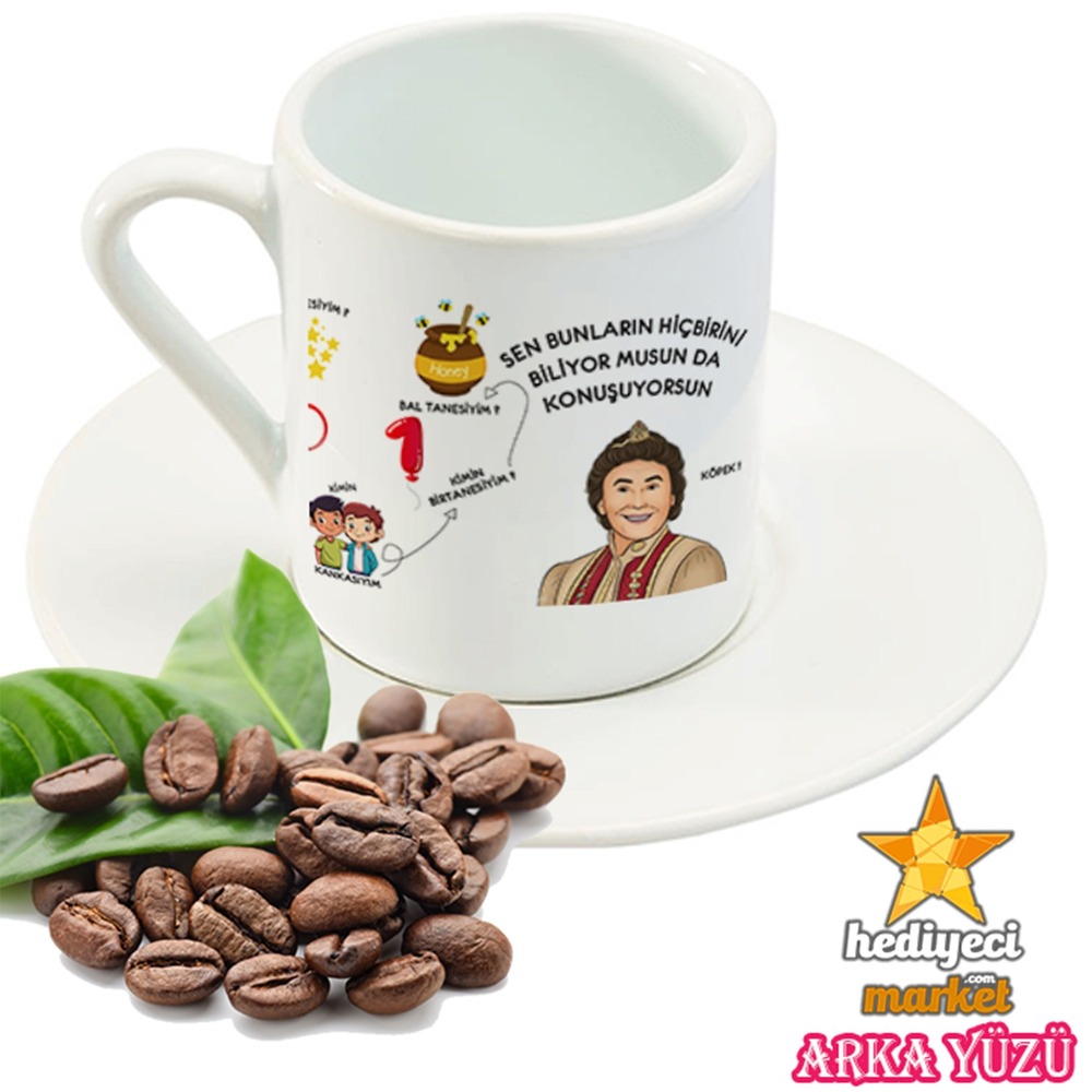 Prens Yerli Tekli Türk Kahvesi Fincanı - Kırık Beyaz - HMK-00117-02 || HM-01-00365-02