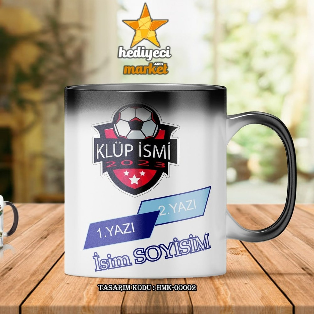 Taraftarlara Özel Tasarlanabilir Sihirli Kupa Bardak - HMK-00002 - HM-01-00041-01