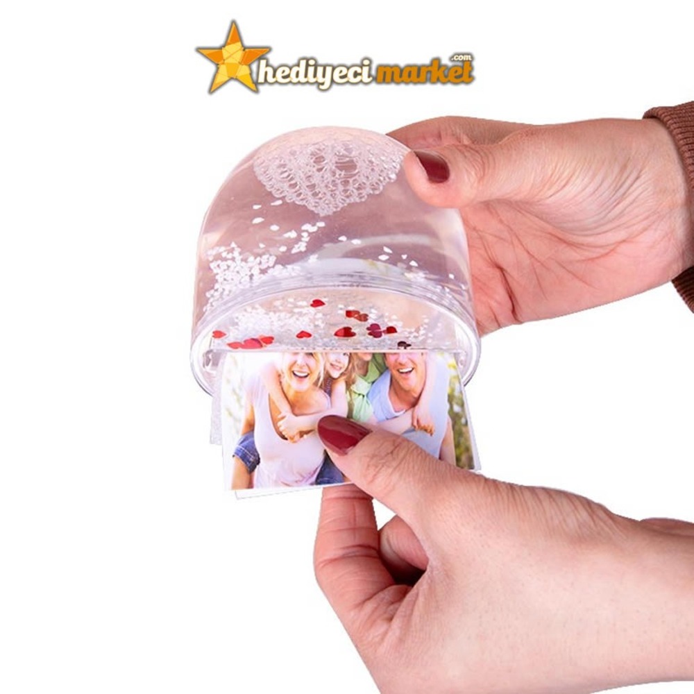 Müzikli Nice Mutlu Yıllara Fotoğraflı Kar Küresi || HM-05-00169-05
