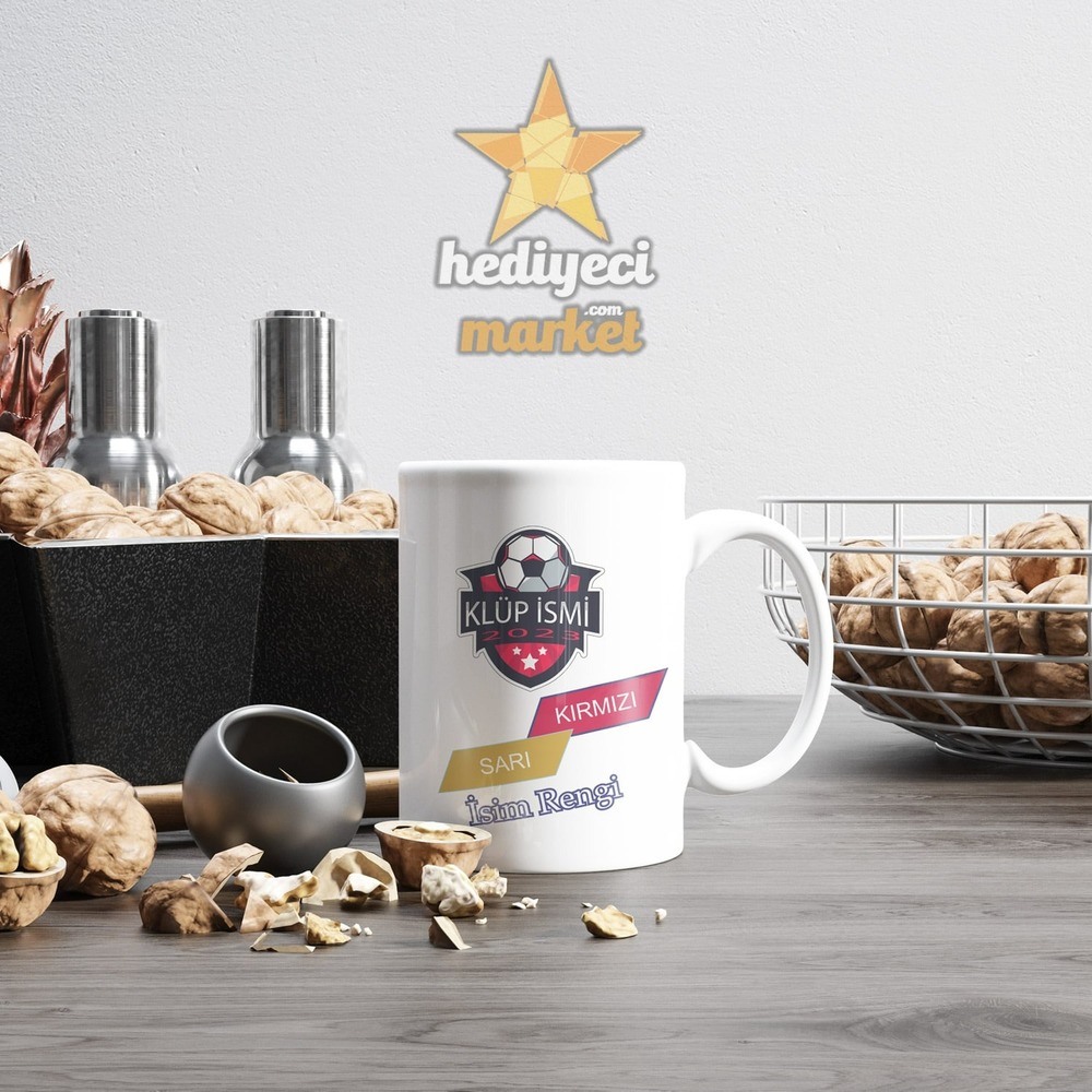 Taraftarlara Özel Tasarlanabilir Beyaz Kupa Bardak - HMK-00002 - HM-01-00040-01