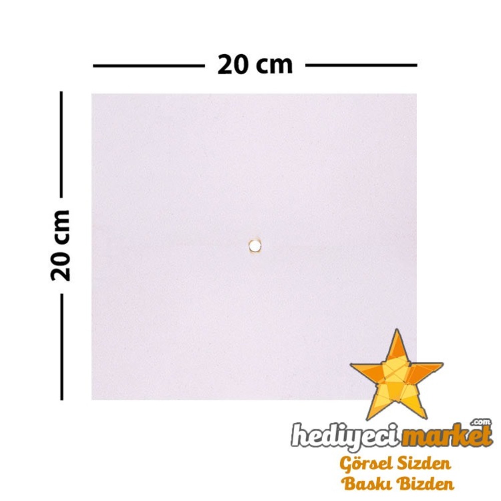 Kişiye ve Kurumlara Özel 20 cm x 20 cm ADF Kare Duvar Saati || HM-03-00127-01