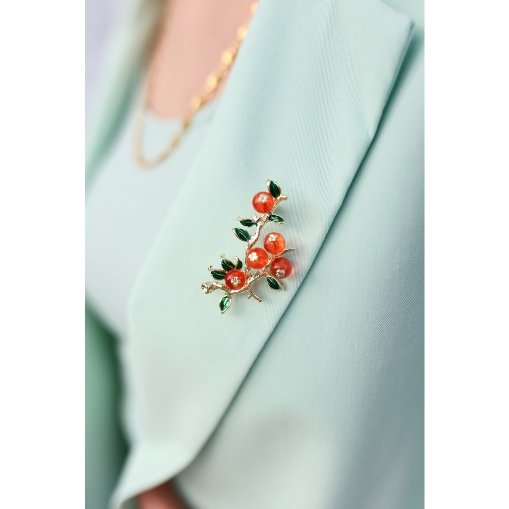 Hello Oranges Broche