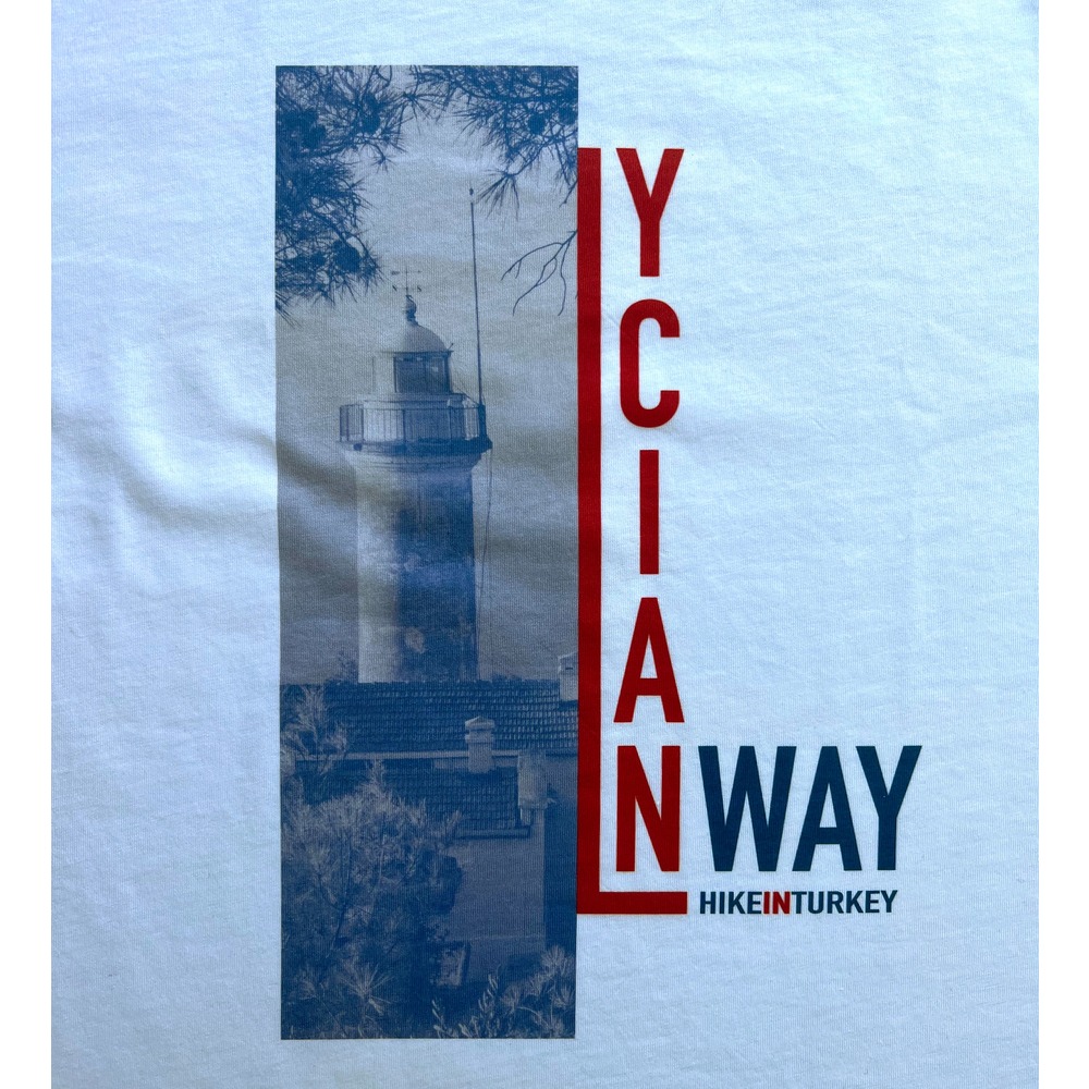 Lycian Way / "Gelidonya" - Unisex Kısa Kol T-Shirt - BEYAZ