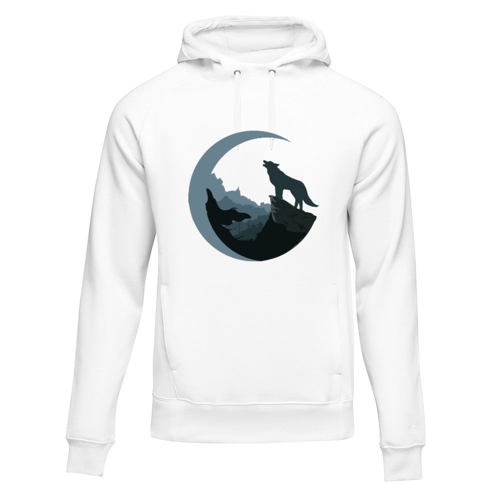 Hoodie Wolf Beyaz SweetShirt Hoodie