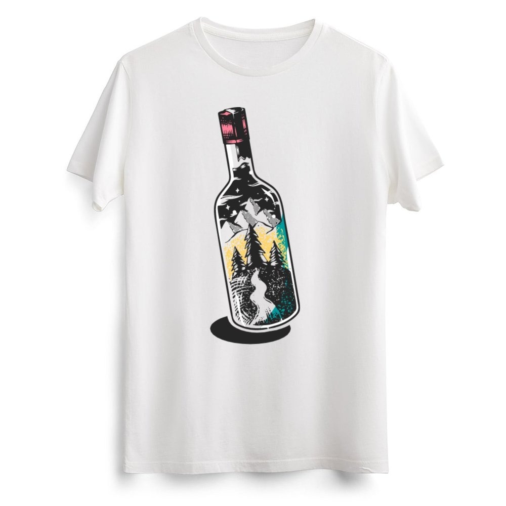A Glass Bottle of Nature Beyaz Tişört