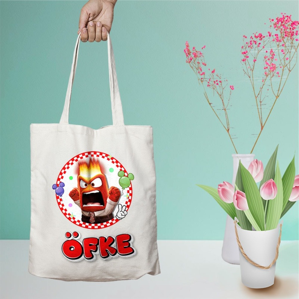 Ters Yüz Karakterli Bez Çantalar