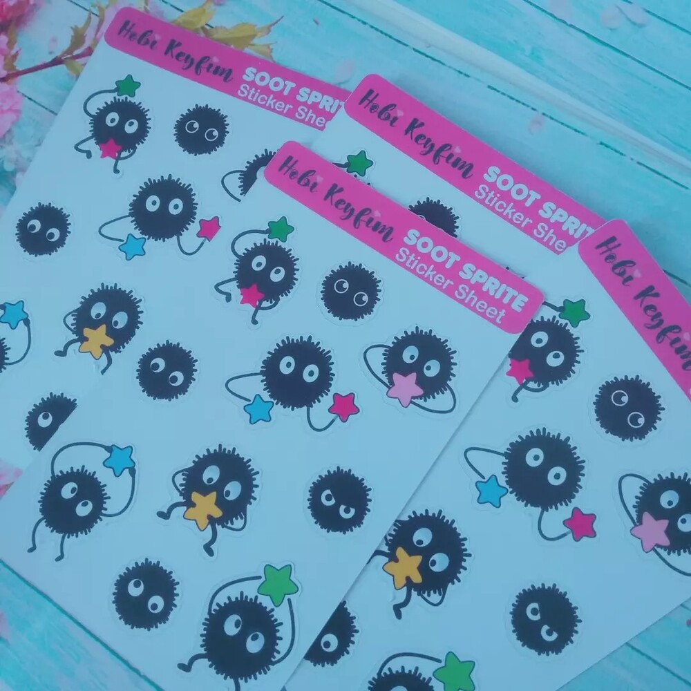 Totoro Soot Sprite Sticker Sheet 