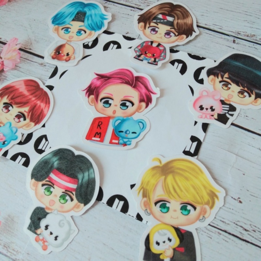 BTS BT21 Sticker Seti 2 Kpop Sticker Set