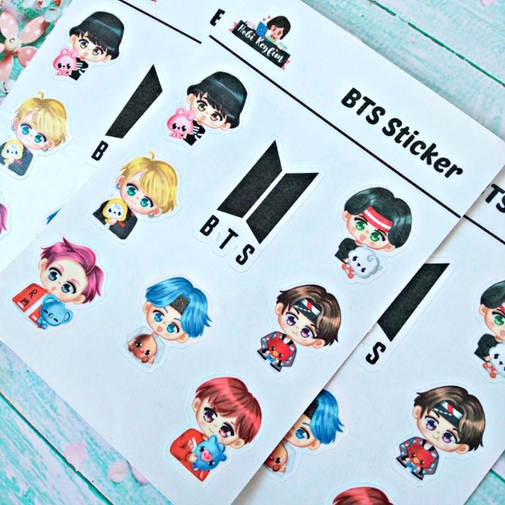 BTS Sticker Sheet 