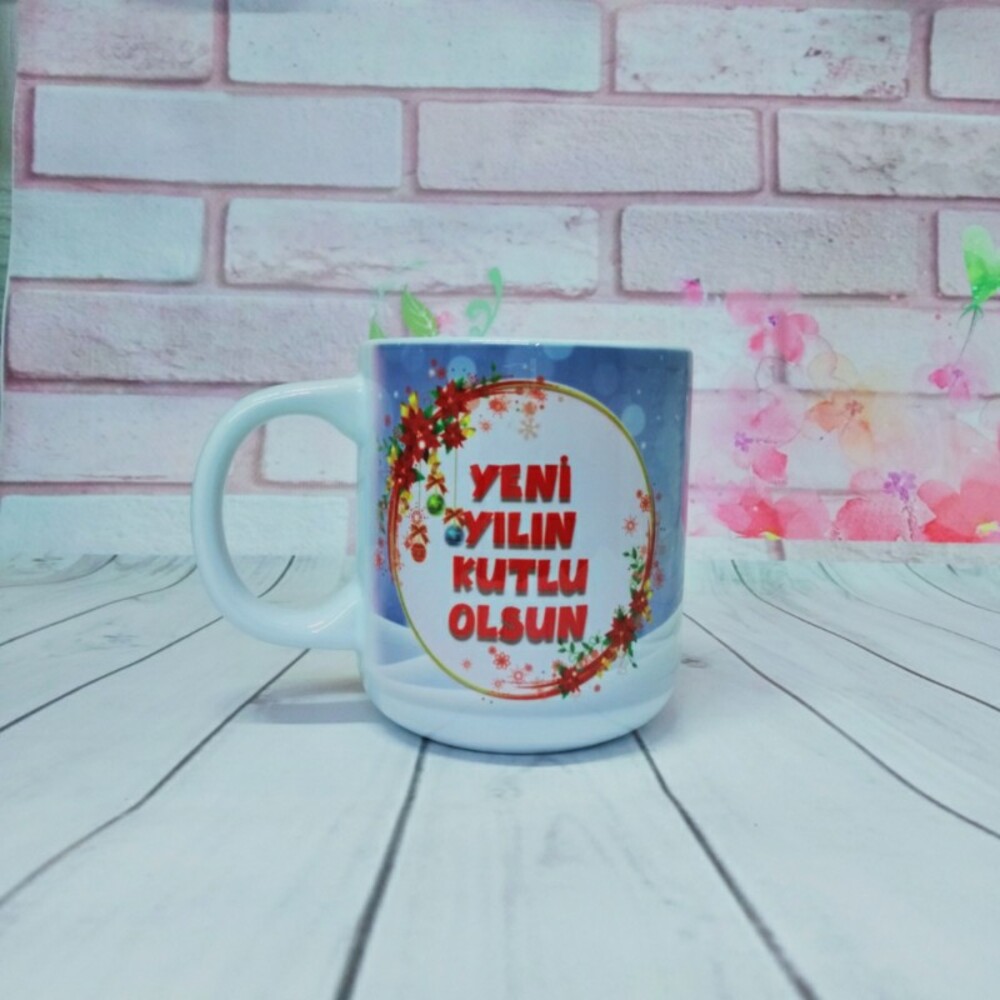 Yılbaşı Temalı Kupa Bardak 