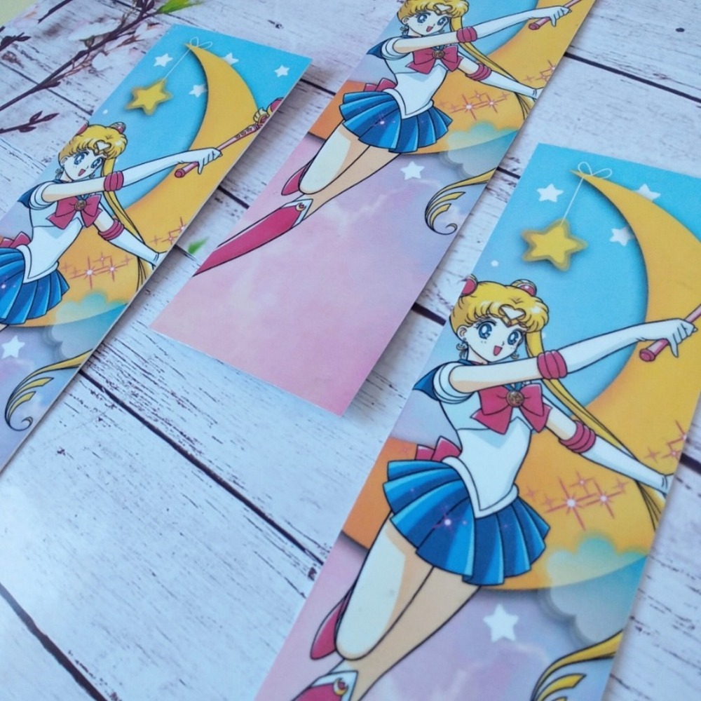 Sailormoon Temalı Kitap Ayracı