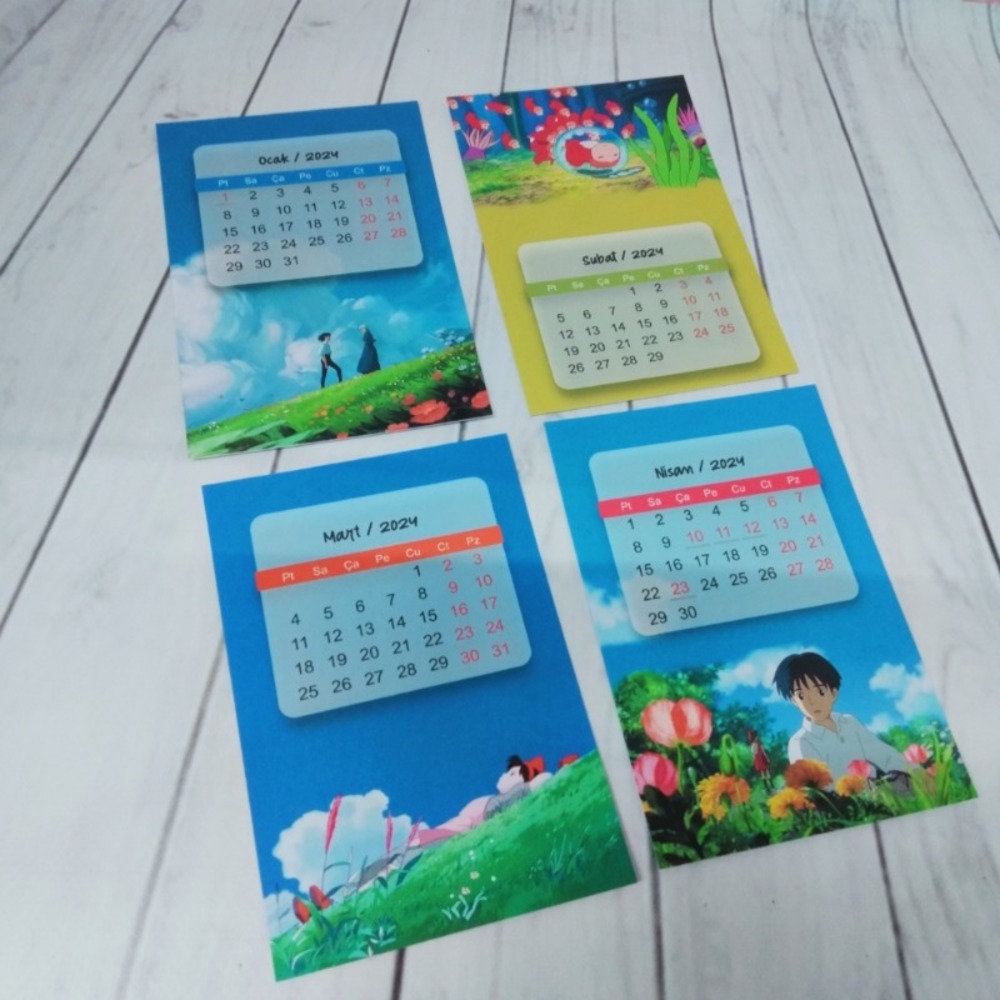 2024 Ghibli Masa Takvimi