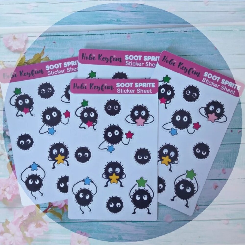 Totoro Soot Sprite Sticker Sheet 