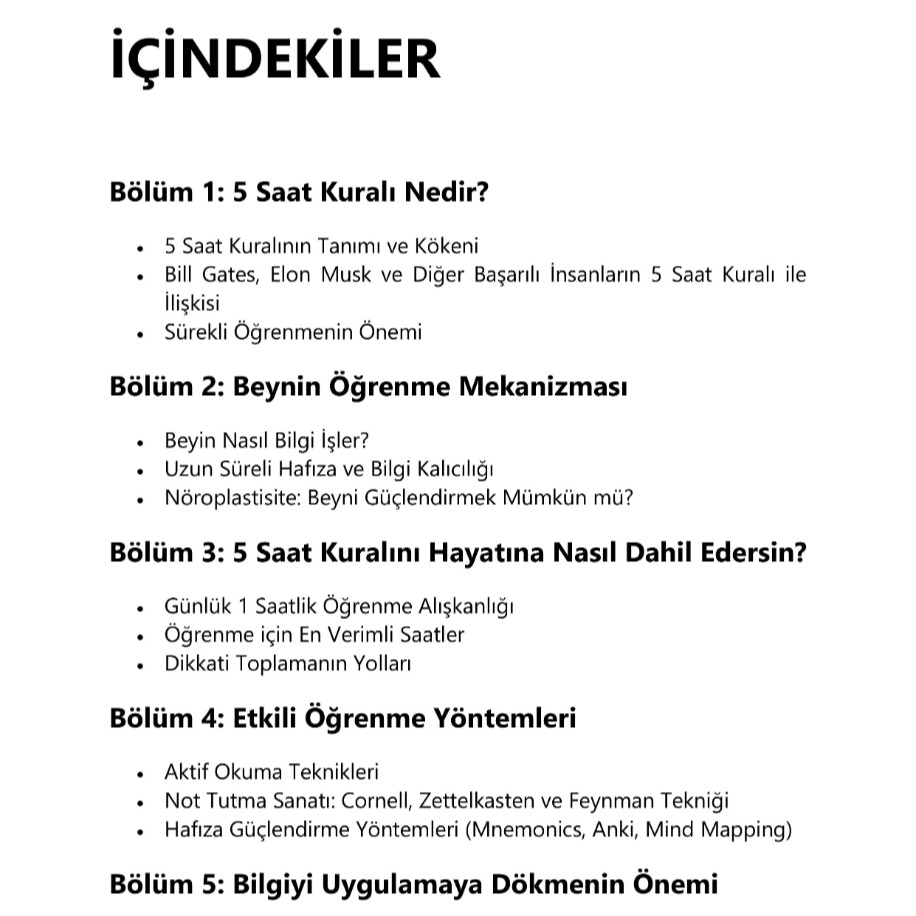 5 Saat Kuralı: Düzenli Öğrenme ile Üstün Başarıya Ulaşma