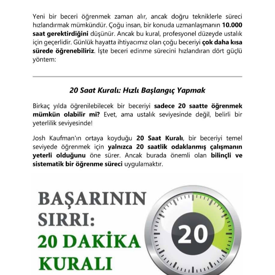 Hızlı Öğrenme Teknikleri: Yeni Becerileri Hızla Kazanmanın Yolları