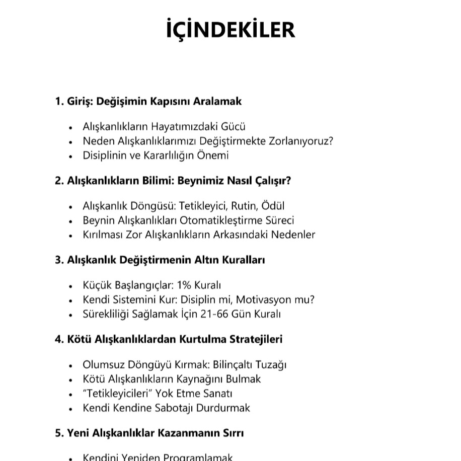 Disiplinli Yaşamın Anahtarı: Alışkanlık Değiştirme Rehberi