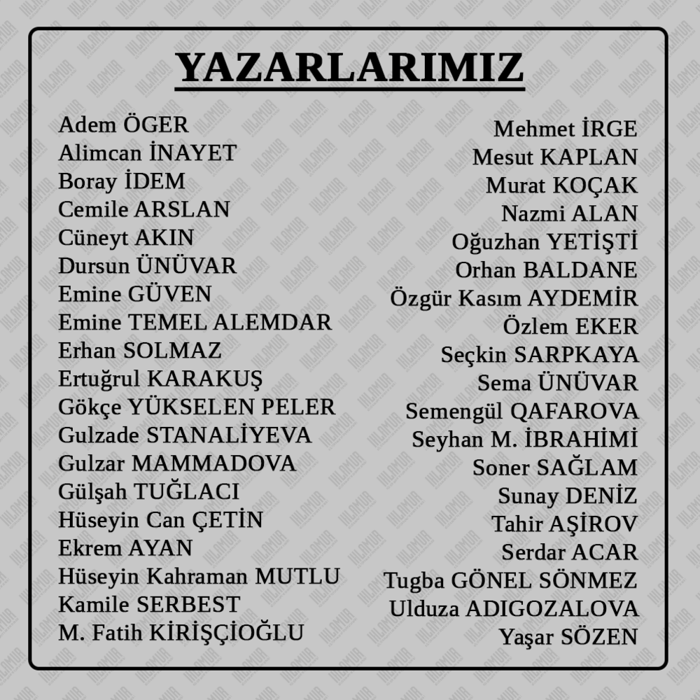 TÜRK DÜNYASI EDEBİYATI