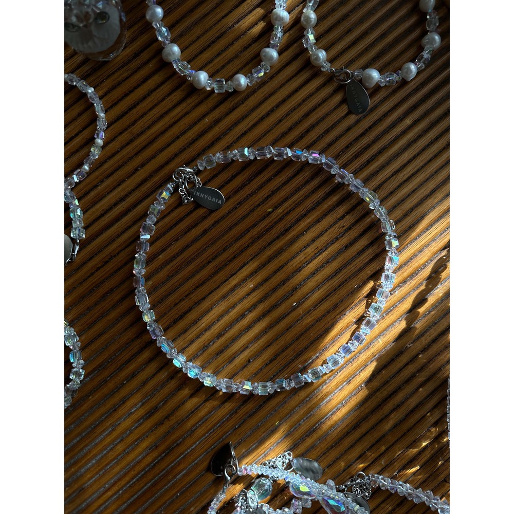 crystal shine | kristal & gümüş kolye | unisex