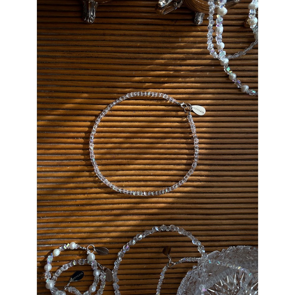 crystal gravity | kristal & gümüş kolye | unisex