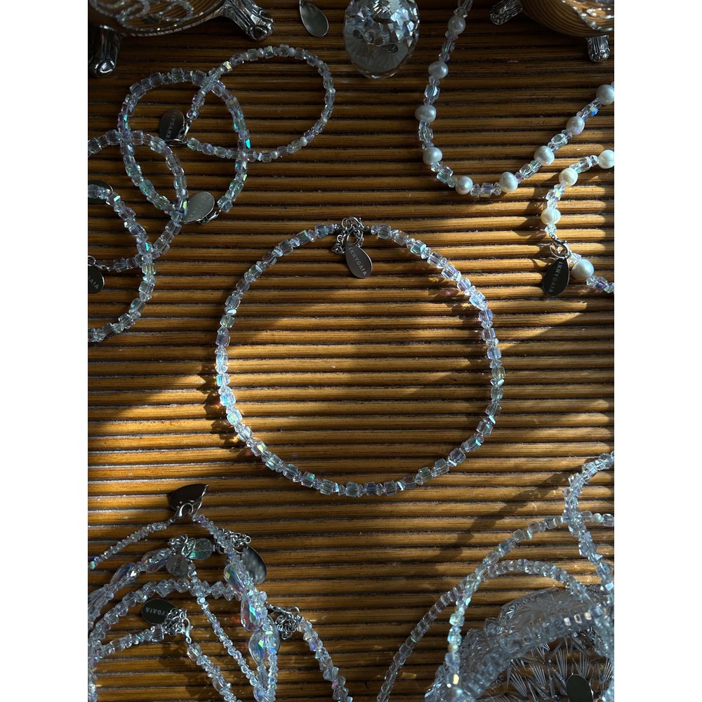 crystal shine | kristal & gümüş kolye | unisex
