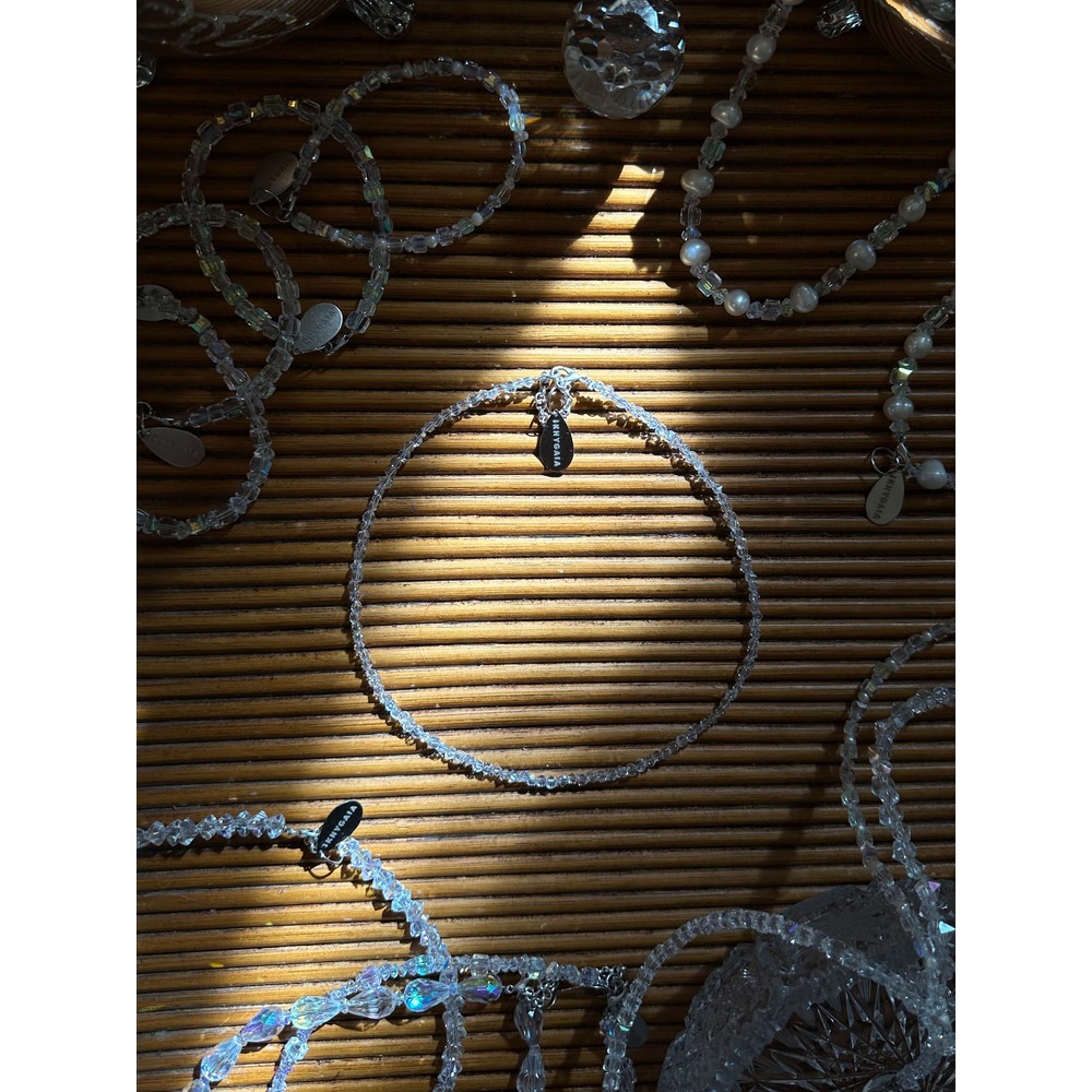 crystal beam | kristal & gümüş kolye | unisex