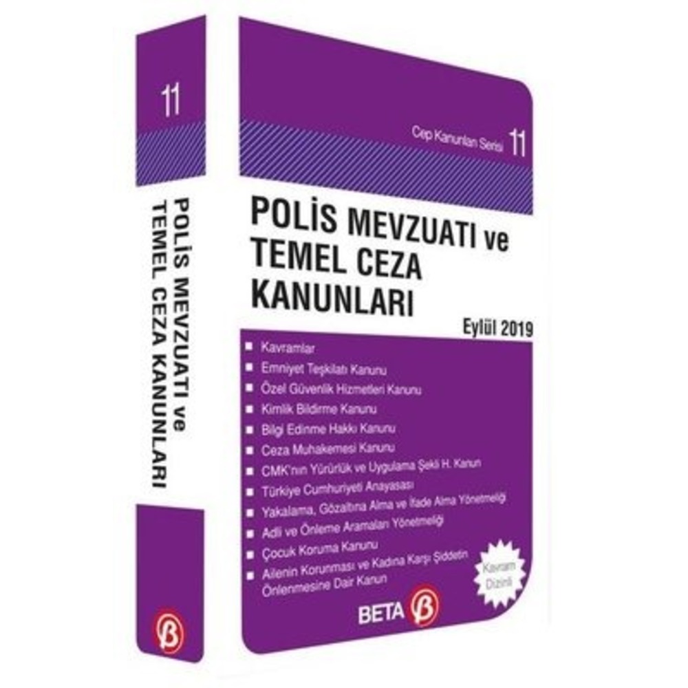Polis Mevzuatı ve Temel Ceza Kanunları-Eylül 2019