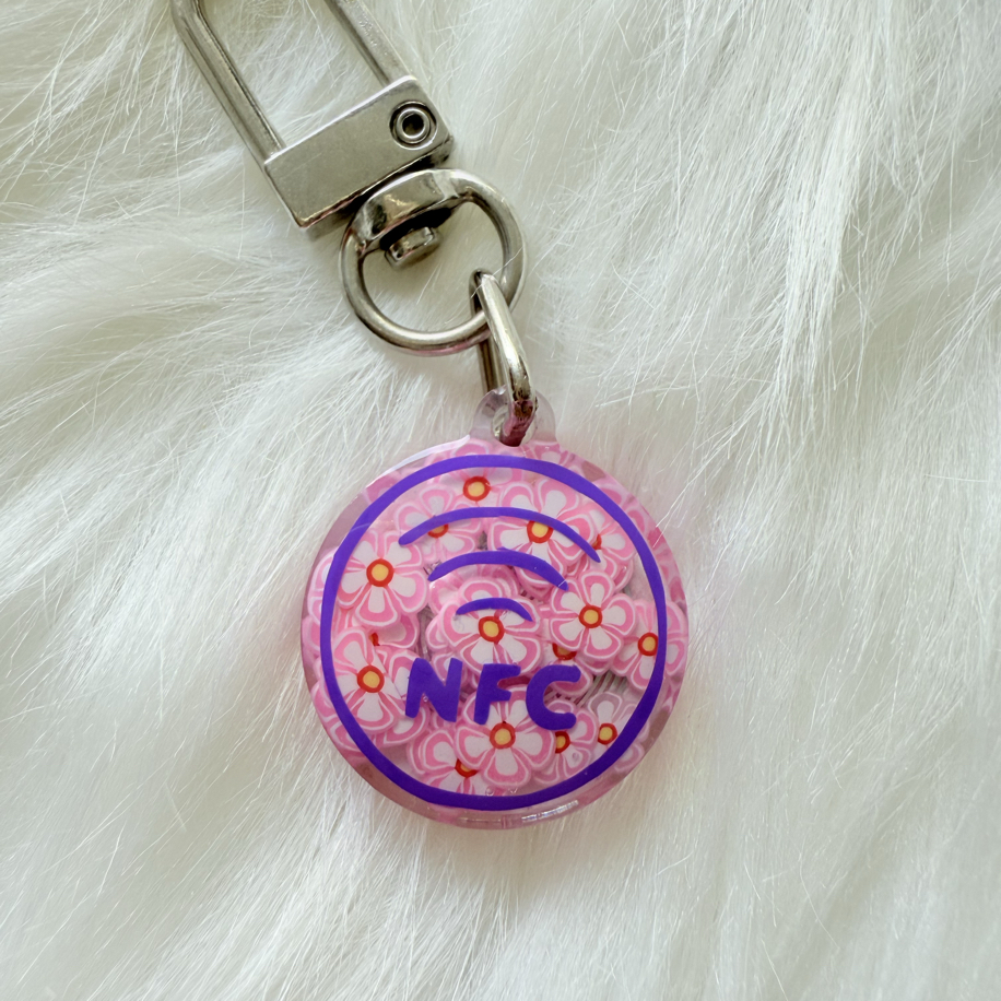 Mini NFC Pet Künye - 2.2cm Summer